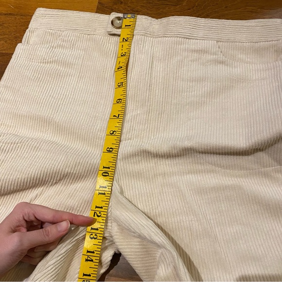 Vanilla Corduroy High Waisted Straight Leg with slight Barrel Leg Pants, Canada - Picture 9 of 13